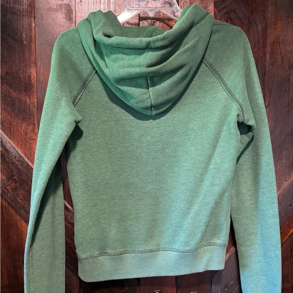 Abercrombie & Fitch Green Boxy Long Sleeve Hoodie - Picture 3 of 4